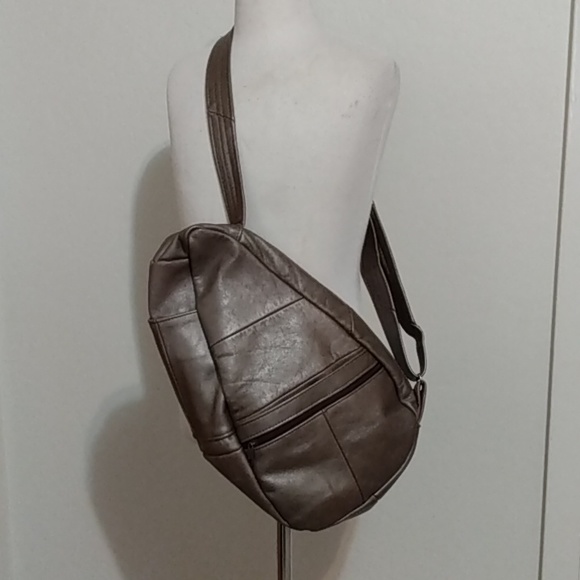 no brand Handbags - LEATHER SLING BAG